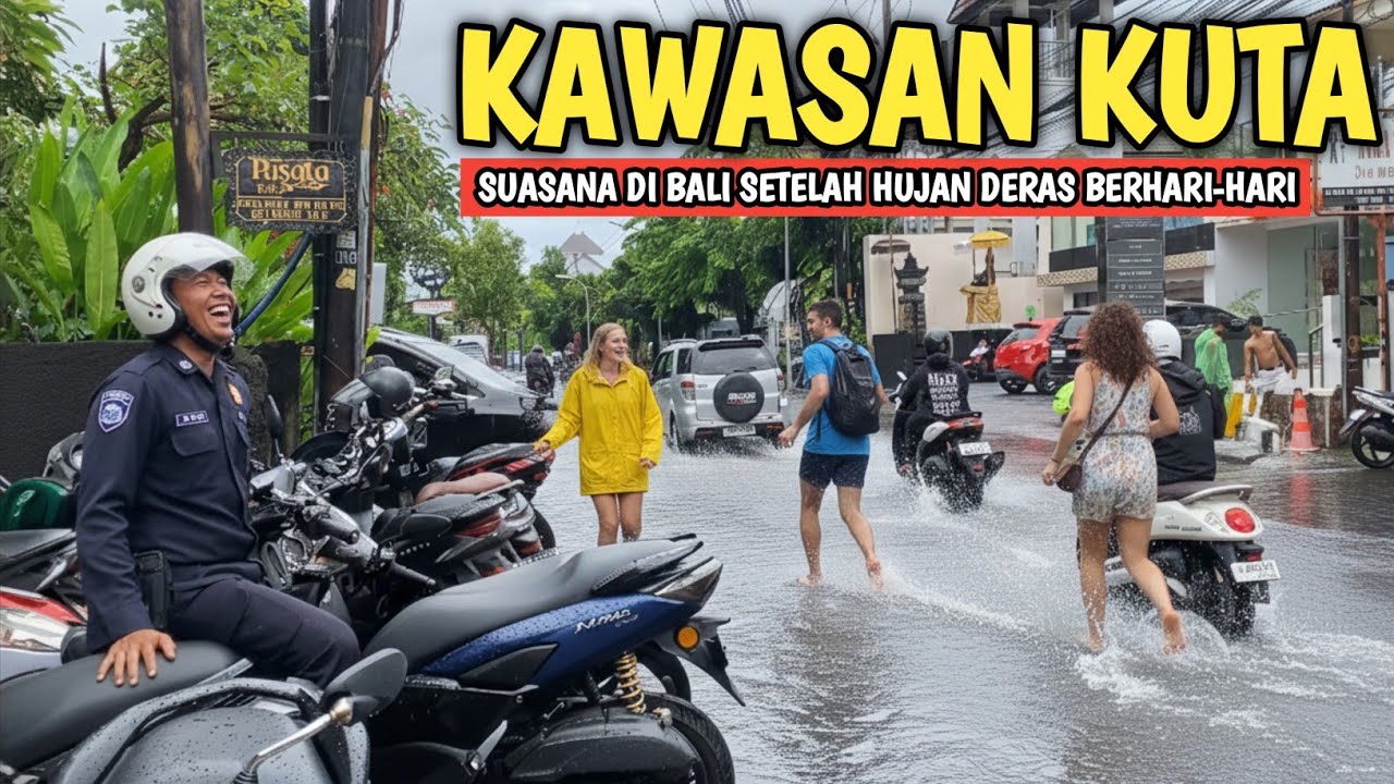 Bali Banjir Lagi ?? KONDISI KUTA BALI YANG TERBARU 