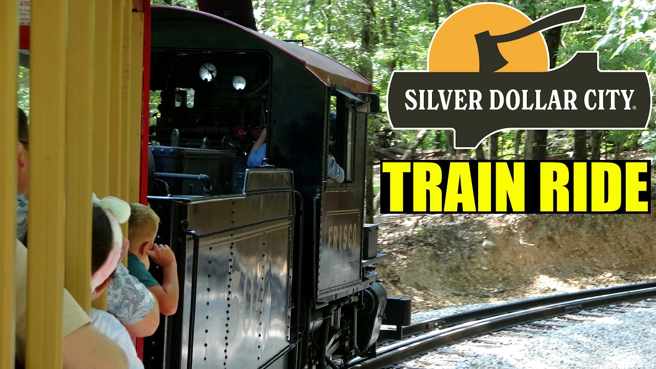 POV Frisco Silver Dollar Line Steam Train Ride at Silver Dollar City