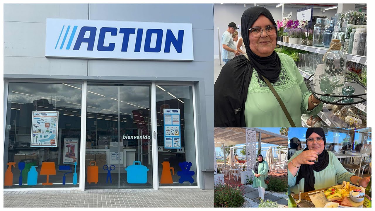 جولة في action الجديد لي حلوا في premia de mar الاثمنة جد مناسبة وفطور مغربي على حقول وطريقوا