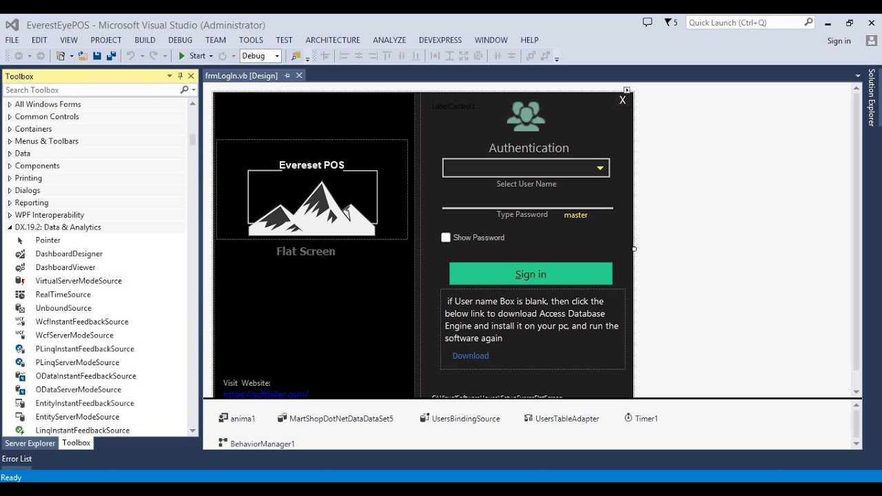 Source Code - Everest Flat Screen POS software