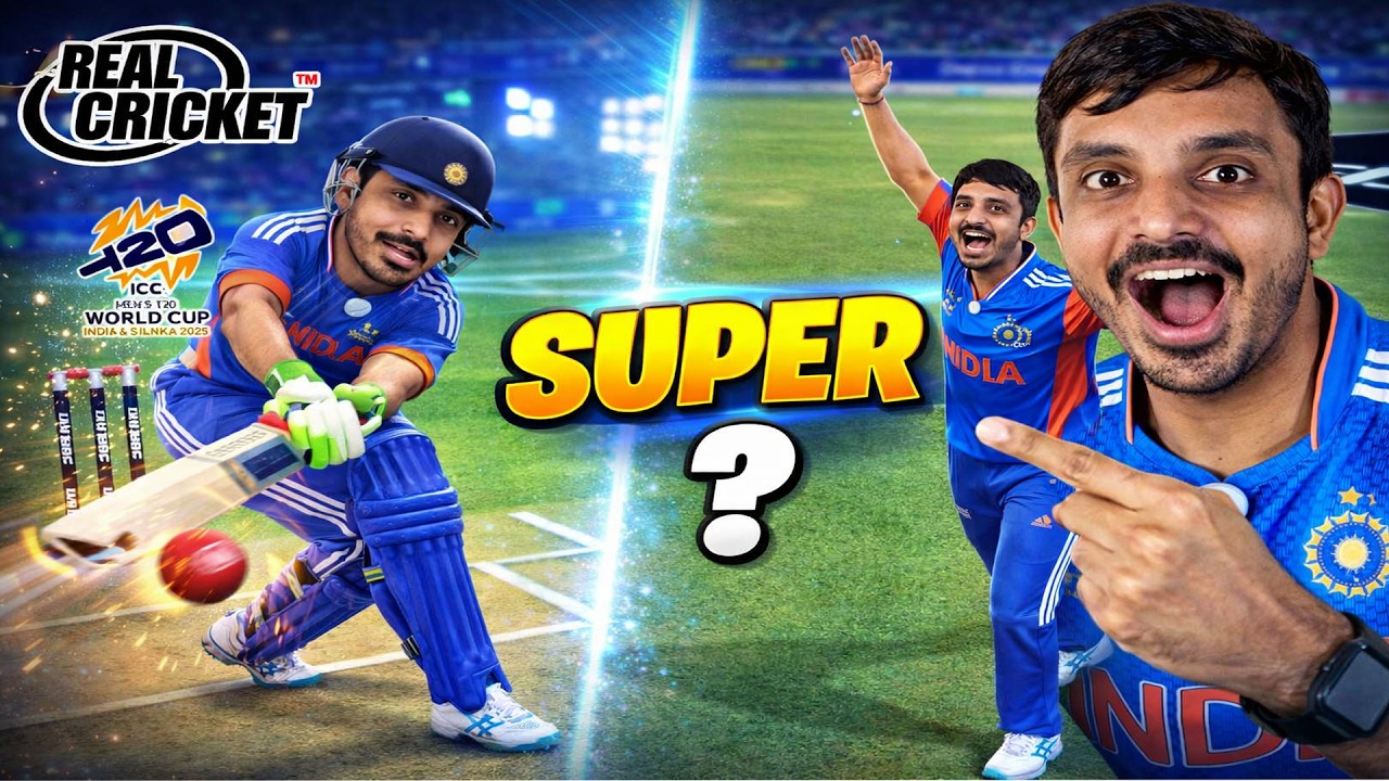 Super 8 qualification ? Indian T20 world cup 2026 Player Career mode | Real Cricket Hardcore mode