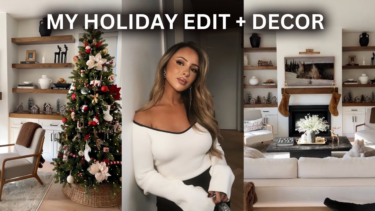 VLOG: BTS OF MY DYNAMITE EDIT + CHRISTMAS DECORATING!!!