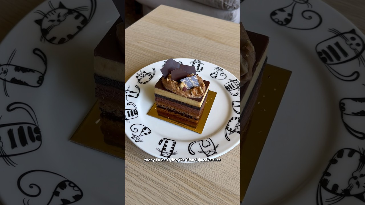Gianduja cake slice from Ginger Elizabeth Chocolate Day. #foodie #delicious