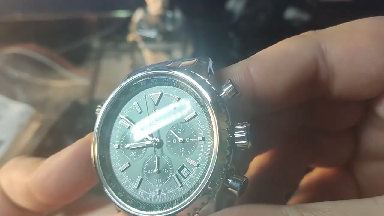 Распаковка кварцевых наручных часов Poedagar 960