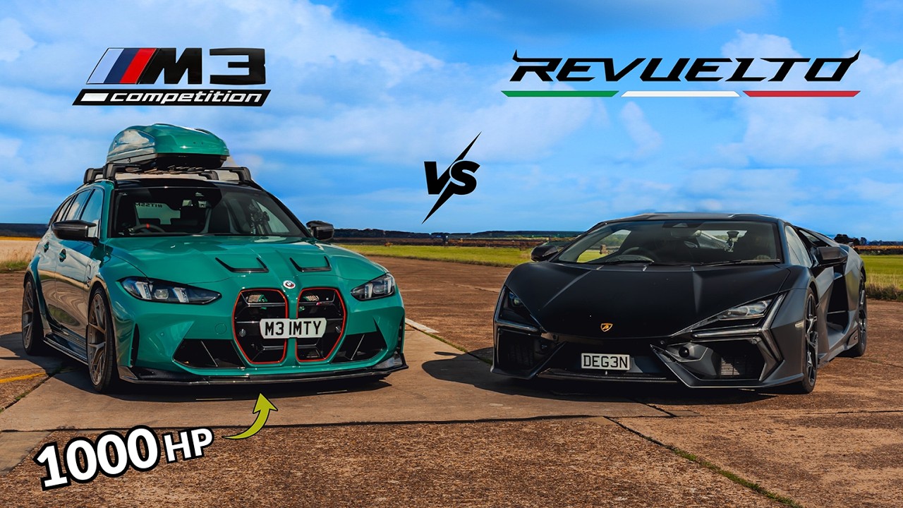 1000-сильный BMW M3 Touring против Lamborghini Revuelto | Битва на трассе!
