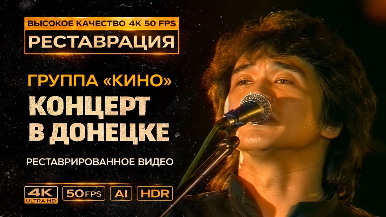 &laquo;КИНО&raquo; &mdash; концерт в Донецке 2&ndash;3 июня | Реставрация 4K 50FPS