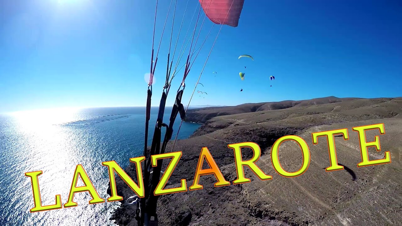 Paragliding Beautiful Lanzarote