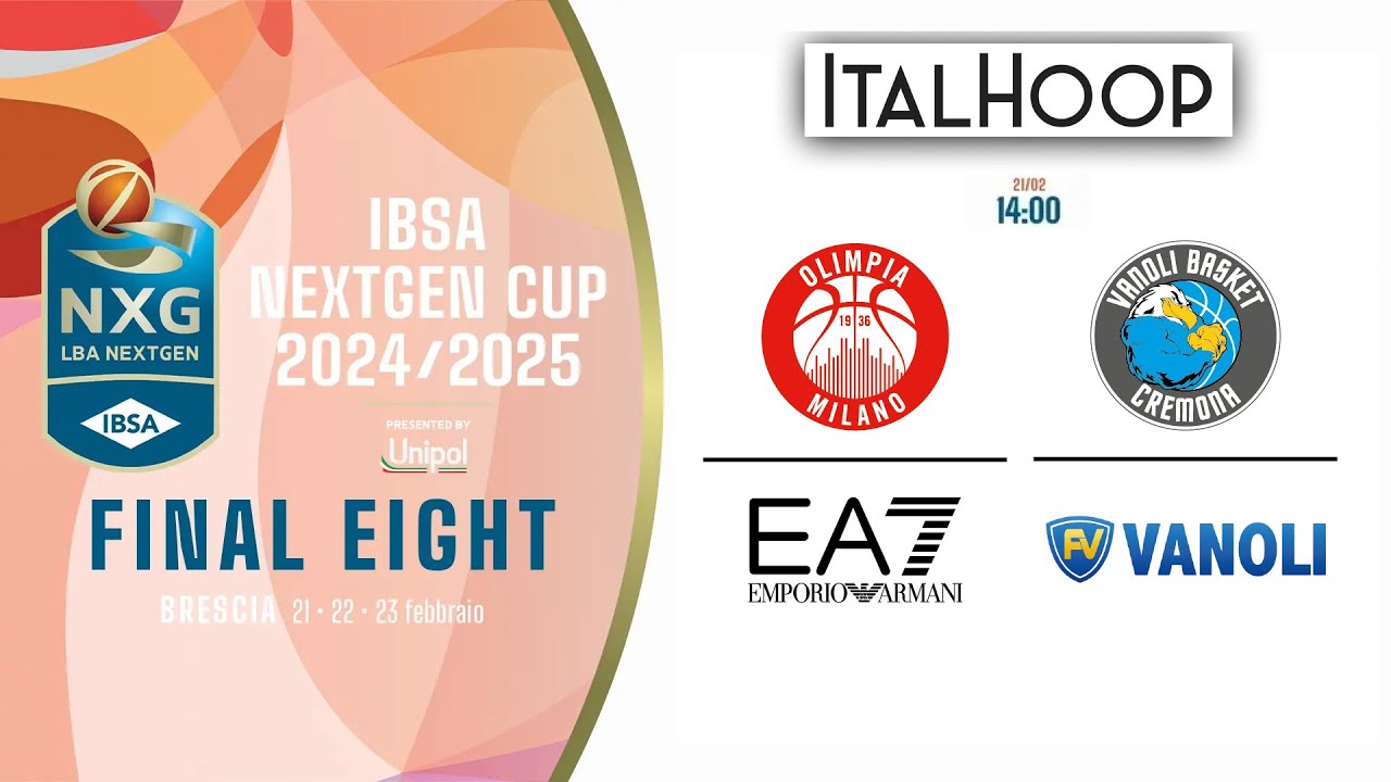 LBA IBSA NextGen Cup 24/25 - Brescia - EA7 Emporio Armani Milano VS Vanoli Basket Cremona