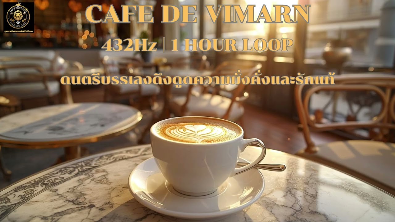 CAFE DE VIMARN: ดนตรีบรรเลง 432Hz ดึงดูดความมั่งคั่งและรักแท้ (1 HOUR LOOP) | CaptainMali & Jinny 