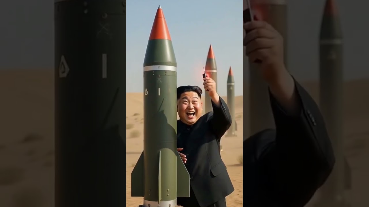 Trump steals the wrong missile 🤣 #ai #politicalcomedy #trump