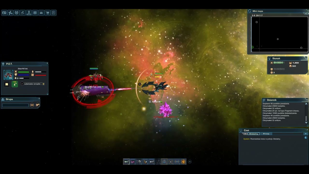 DarkOrbit - Protegit Pandemonium Event Short Gameplay + Legendary Chaos CPU Activation