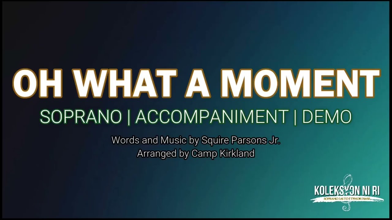 Oh What a Moment | Soprano | Vocal Guide by Sis. Maymay Tugonon