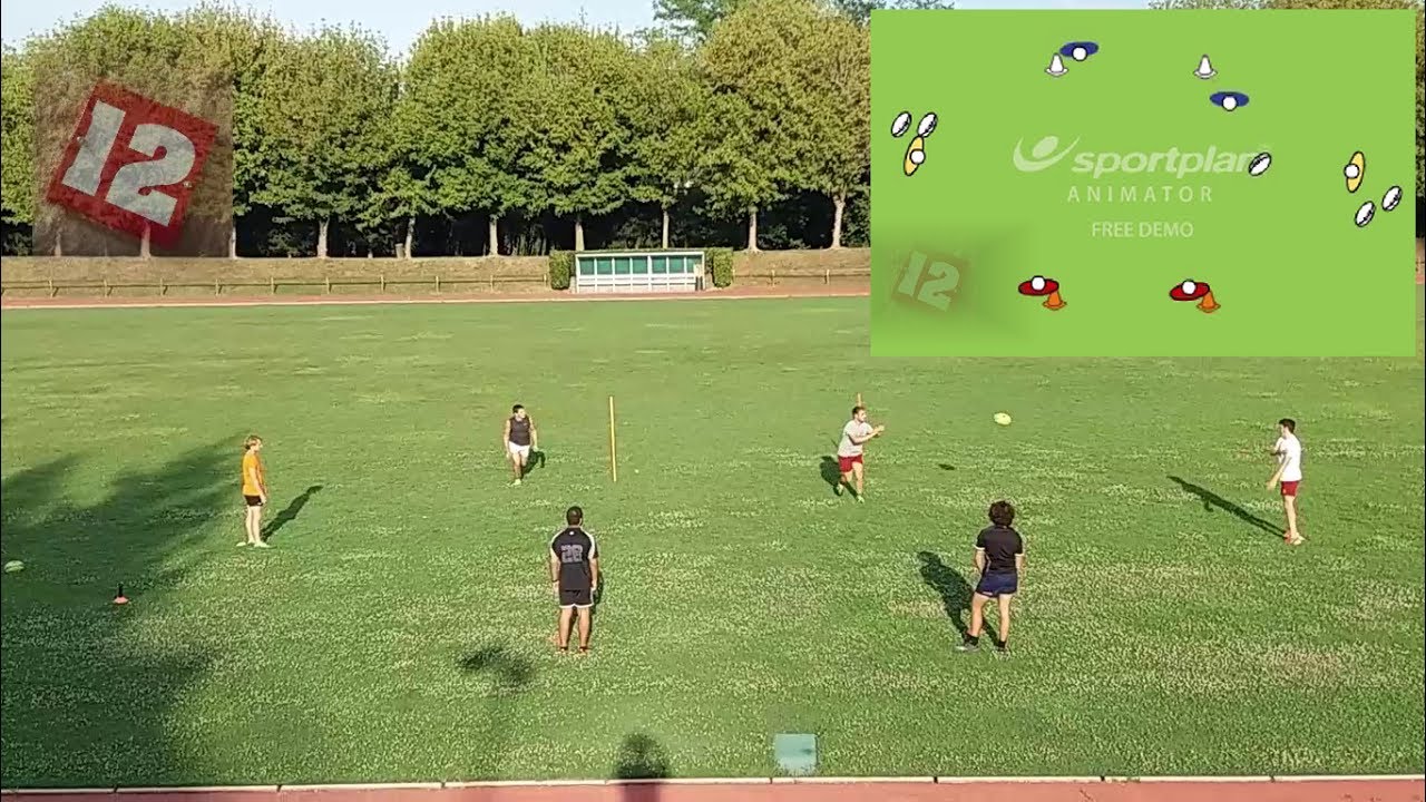 RUGBY DRILLS - Handling and Passing #1