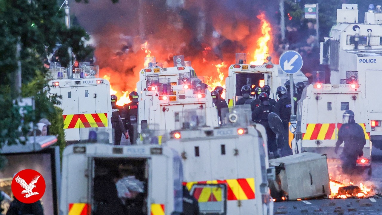 Sam Kiley reports from streets of Belfast as riots see refugees in UK under attack