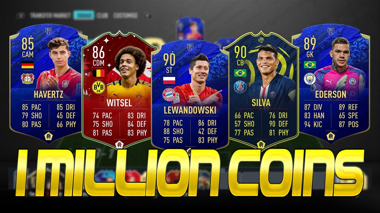 1 MILLION COIN SQUAD BUILDER - FIFA 20