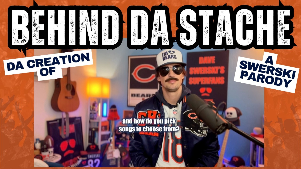 Behind Da Stache 🥸🎬🕺🏻 Da Creation of a Dave Swerski Parody Song 🐻⬇️