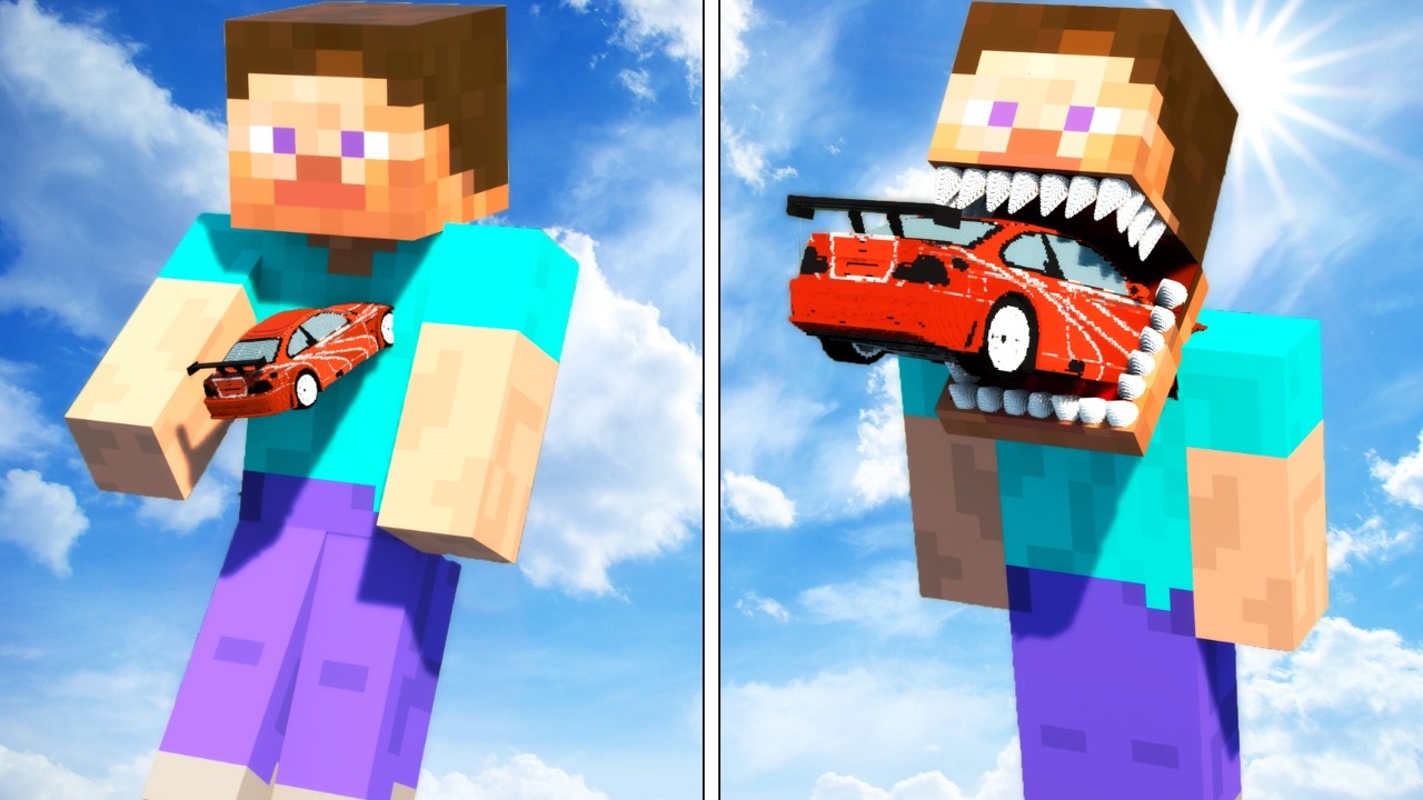 Mini To Big CARS vs HORROR STEVE! | Experiments in Teardown