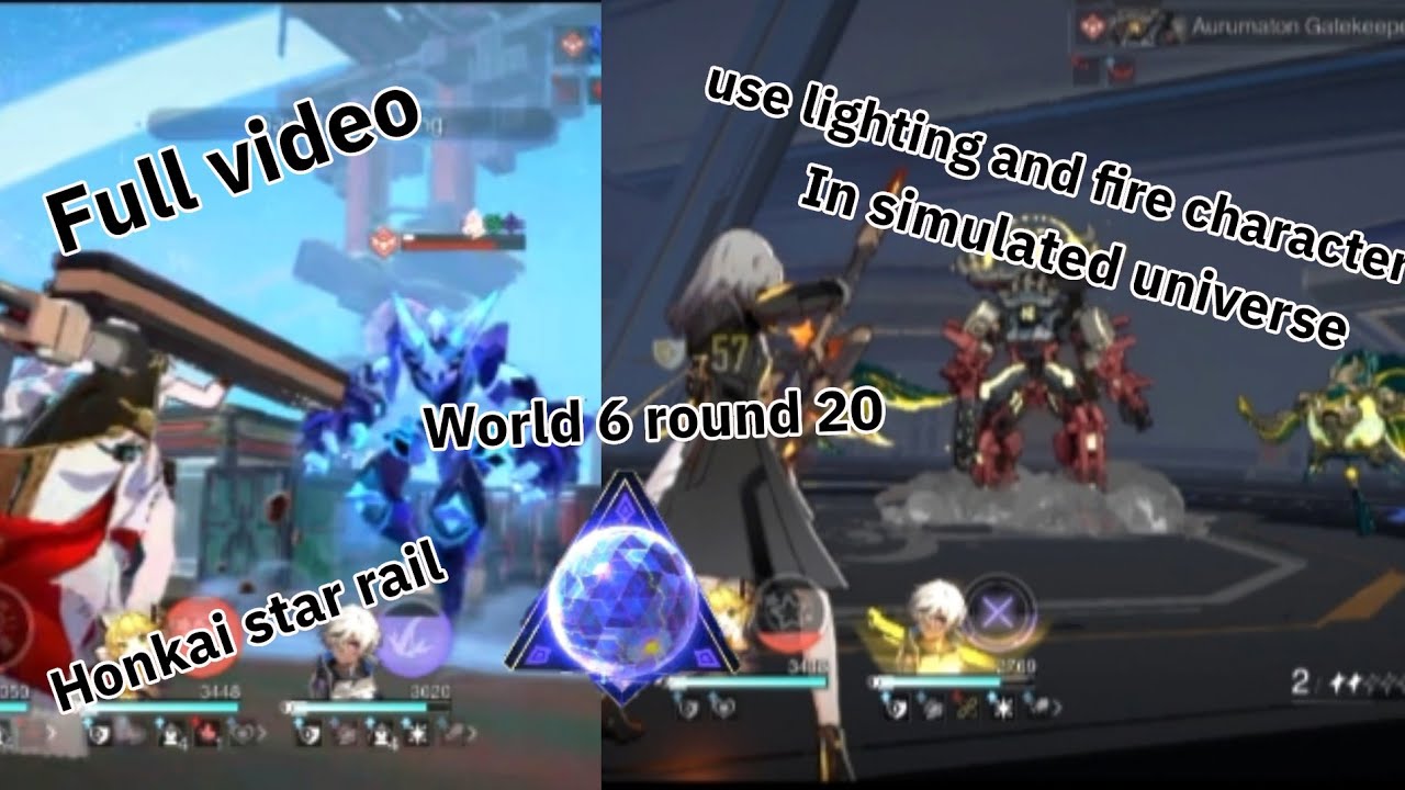 Full video use lighting and fire character world 6 round 20 in simulated universe honkai star rail