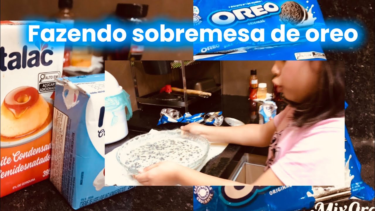 FAZENDO SORVETE DE OREO! #crianças #ferias 