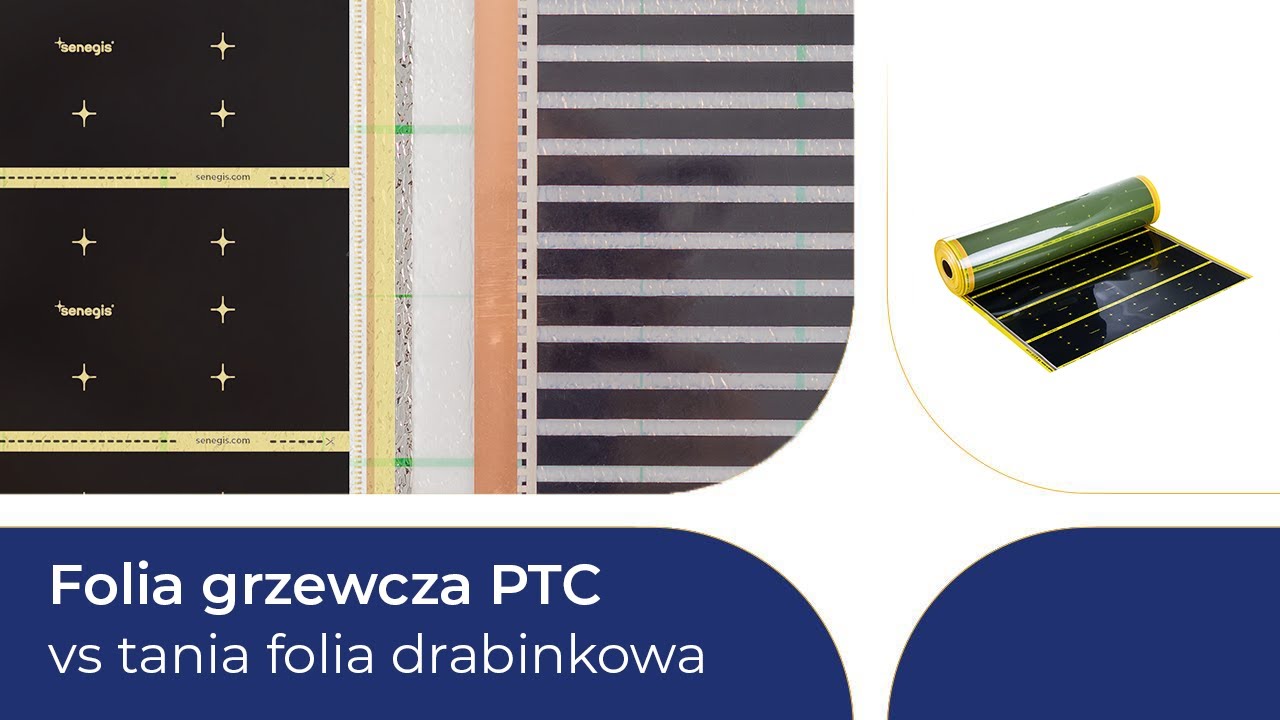 Folia grzewcza Senegis Premium PTC vs tania folia drabinkowa
