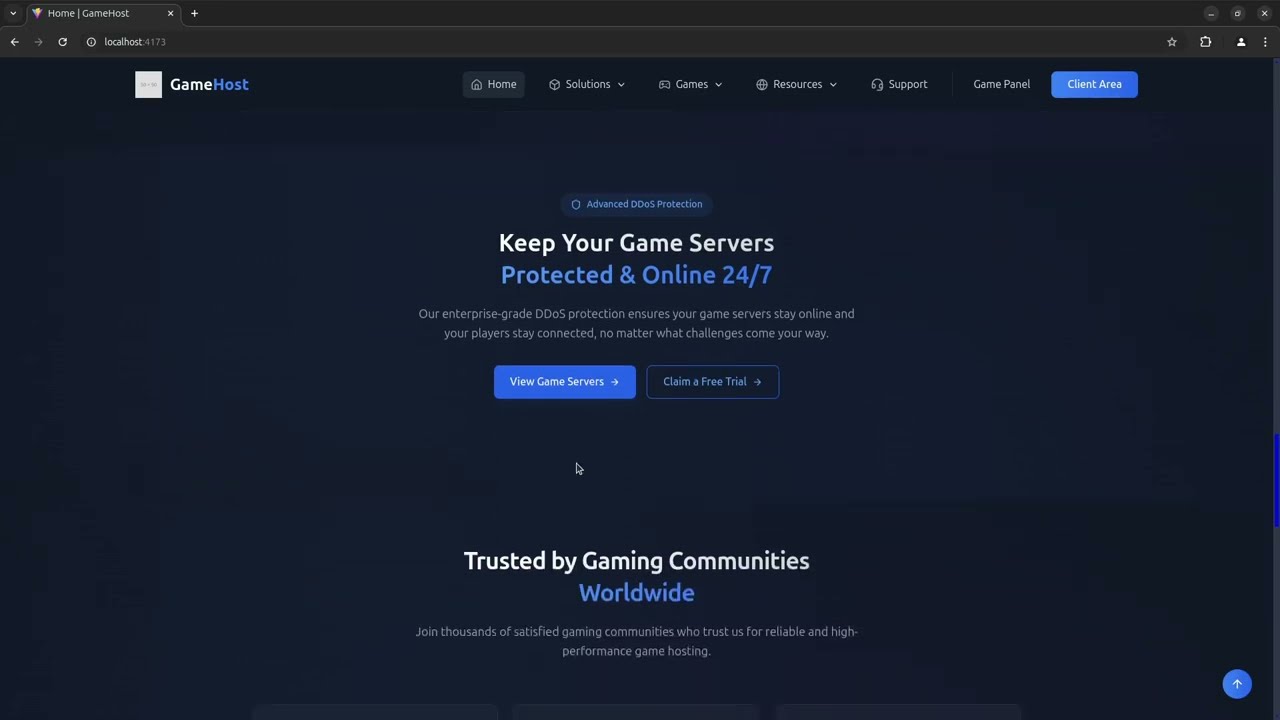 GameHost - Hosting Company Template