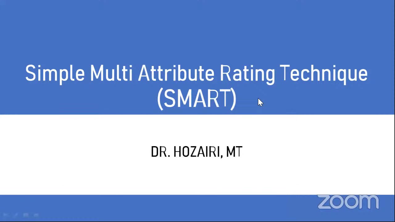 Kuliah MADM #Metode SMART