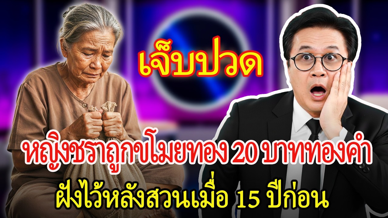 หญิงชรานิ่งงันเพราะทอง 20 บาทที่ฝังไว้หลังสวนเมื่อ 15 ปีก่อนถูกขโมยไป