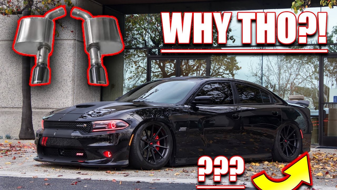 I PUT MUFFLERS ON MY SCAT PACK CHARGER! ✔️