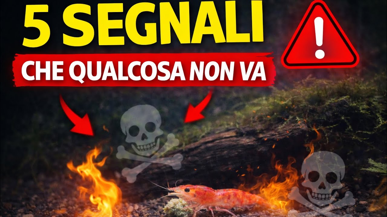 5 segnali che le tue caridine sono in pericolo