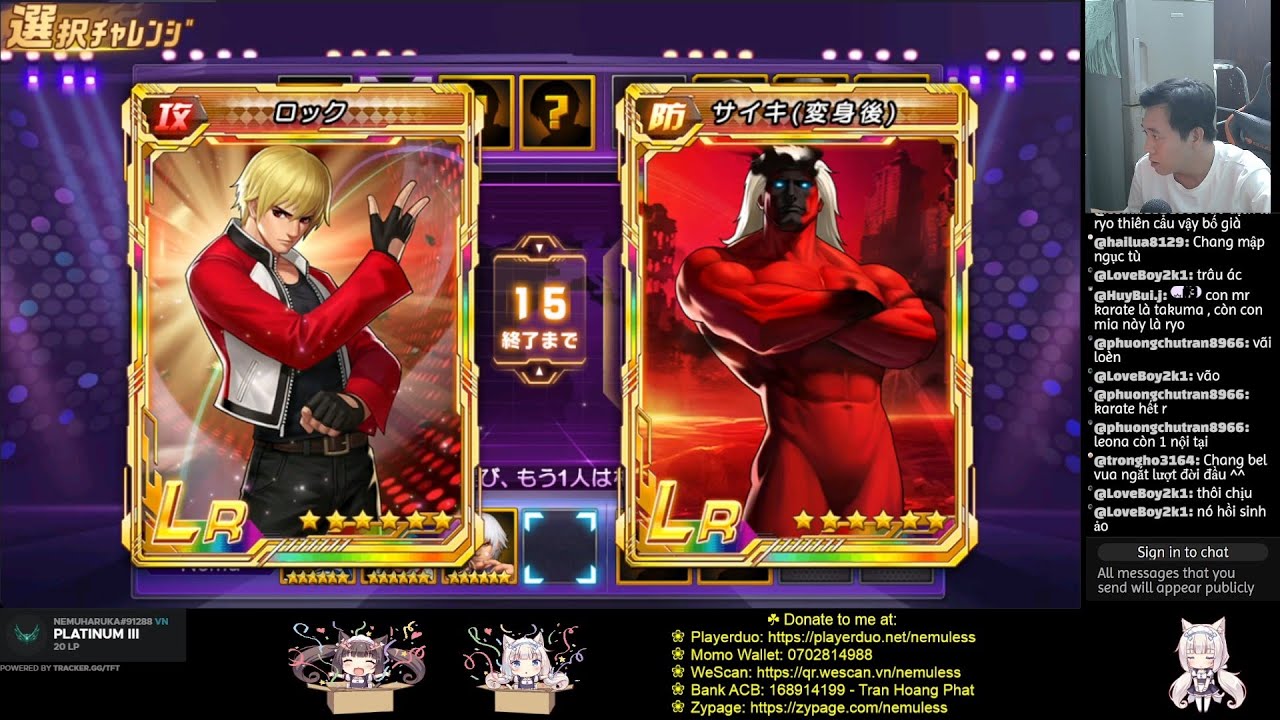 ☘ KOF98UMOL JP Restream Peak Battles Pick Card 260118 (Top Battle) - Nemuless❀