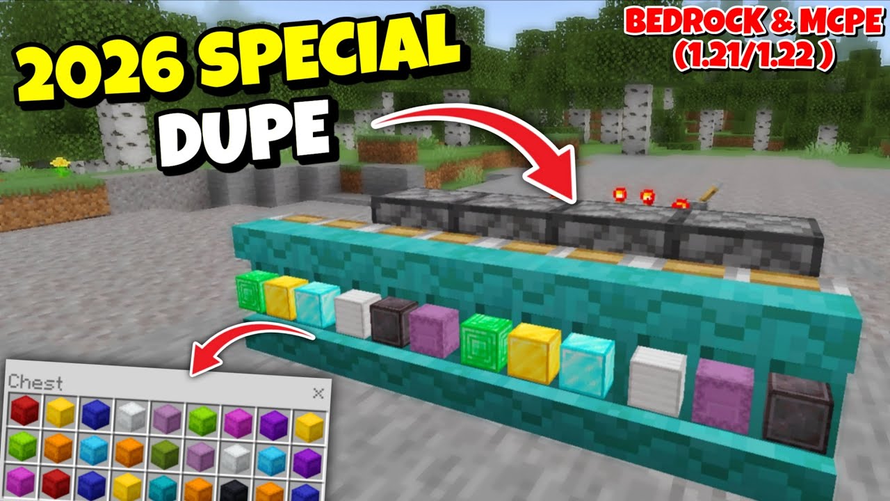 2026 SPECIAL Any Blocks Duplication Glitch In Minecraft - Bedrock 1.21/1.22 | MCPE Dupe Glitches!