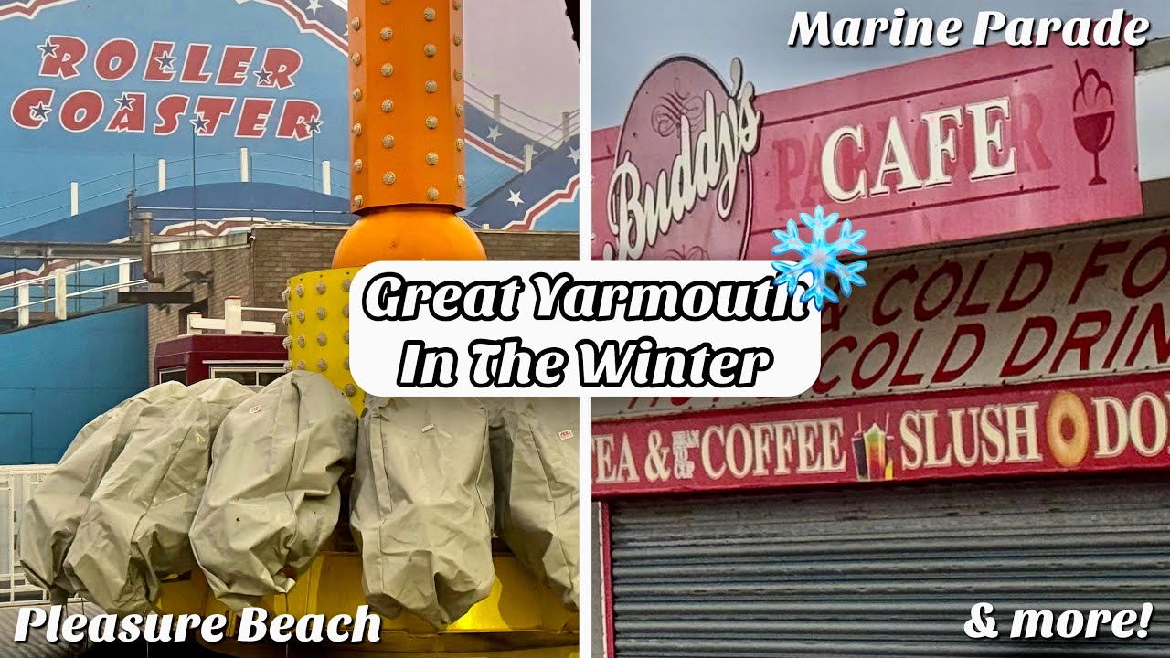 Great Yarmouth in the Winter | Piers, Pleasure Beach, Marine Parade & More!