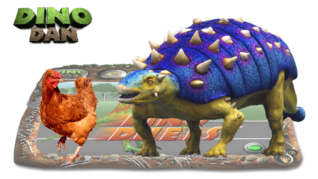 DINO DAN : DINO DUELS #35  - Euoplocephalus VS Chicken