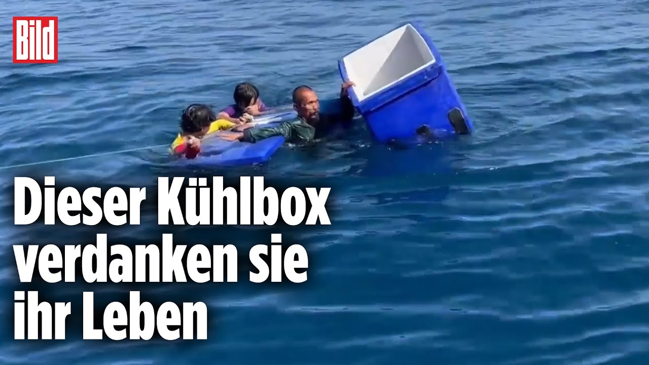 Auf offener See: K&uuml;hlbox rettet Schiffbr&uuml;chigen das Leben | Phuket