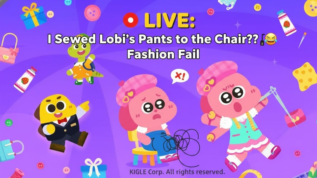 🔴 LIVE: I Sewed Lobi's Pants to the Chair?! 🪡😂 Fashion Fail