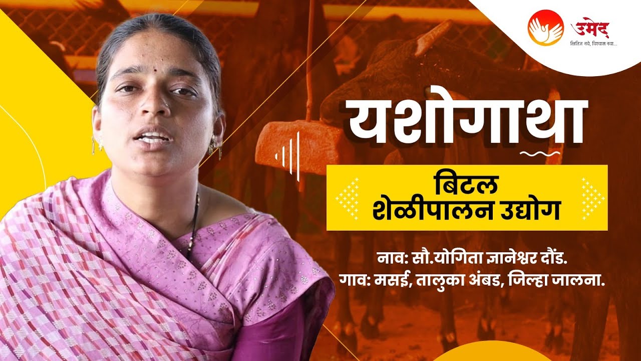 Innovative & Profitable Bital Goat Farming: Mrs. Yogita Daund's Success Story | Jalna | UMED - MSRLM