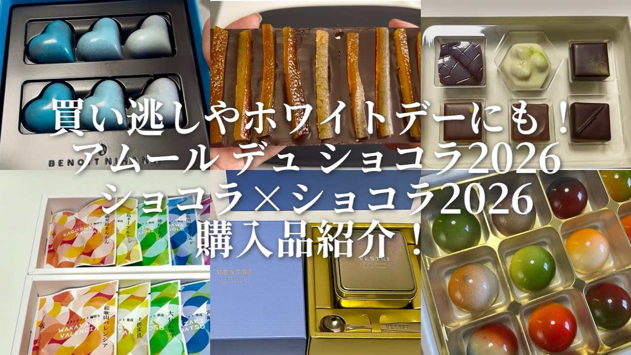 バレンタイン催事戦利品紹介‼️アムールデュショコラやショコラ×ショコラ購入品🍫まだ買えるブランド中心にレビュー🍫買い逃しやホワイトデーにもおすすめ！