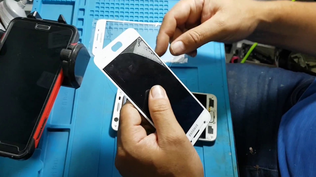 cambio de visor,vidrio o mica samsung j5 prime,j7 prime y similares como motog 1,2,3,4