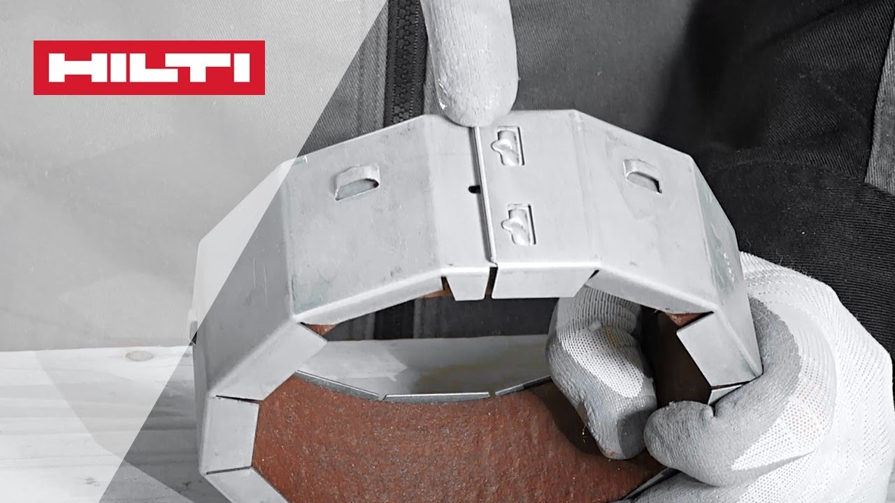 HOW TO install the  Hilti CP 644 firestop collar - DIN