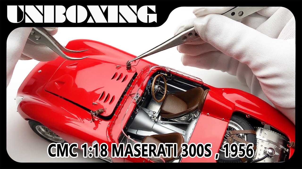 MASERATI 300S 1956  / 1:18 CMC diecast car model / AMR unboxing