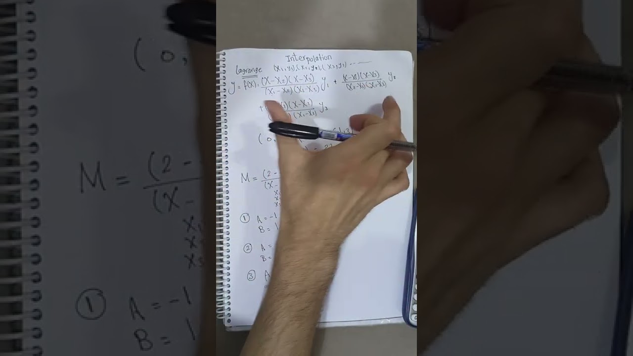 Interpolation | Lagrange method by calculator