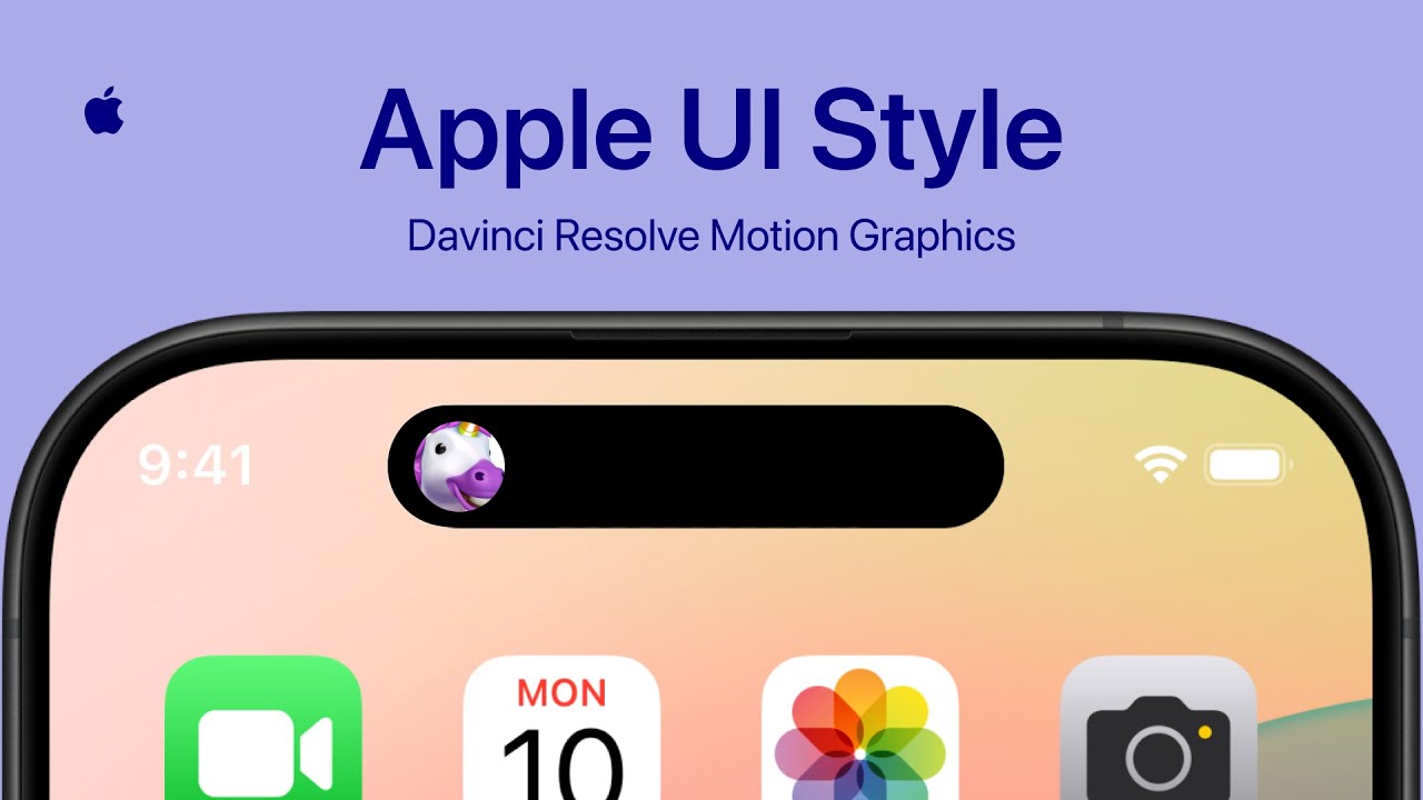 Создавайте анимацию в стиле Apple UI в Davinci Resolve