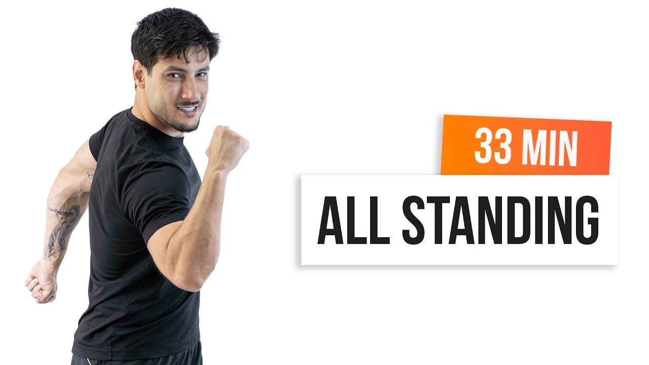 33 MIN ALL STANDING HIIT WORKOUT 🔥 Full Body Cardio Burn | No Equipment