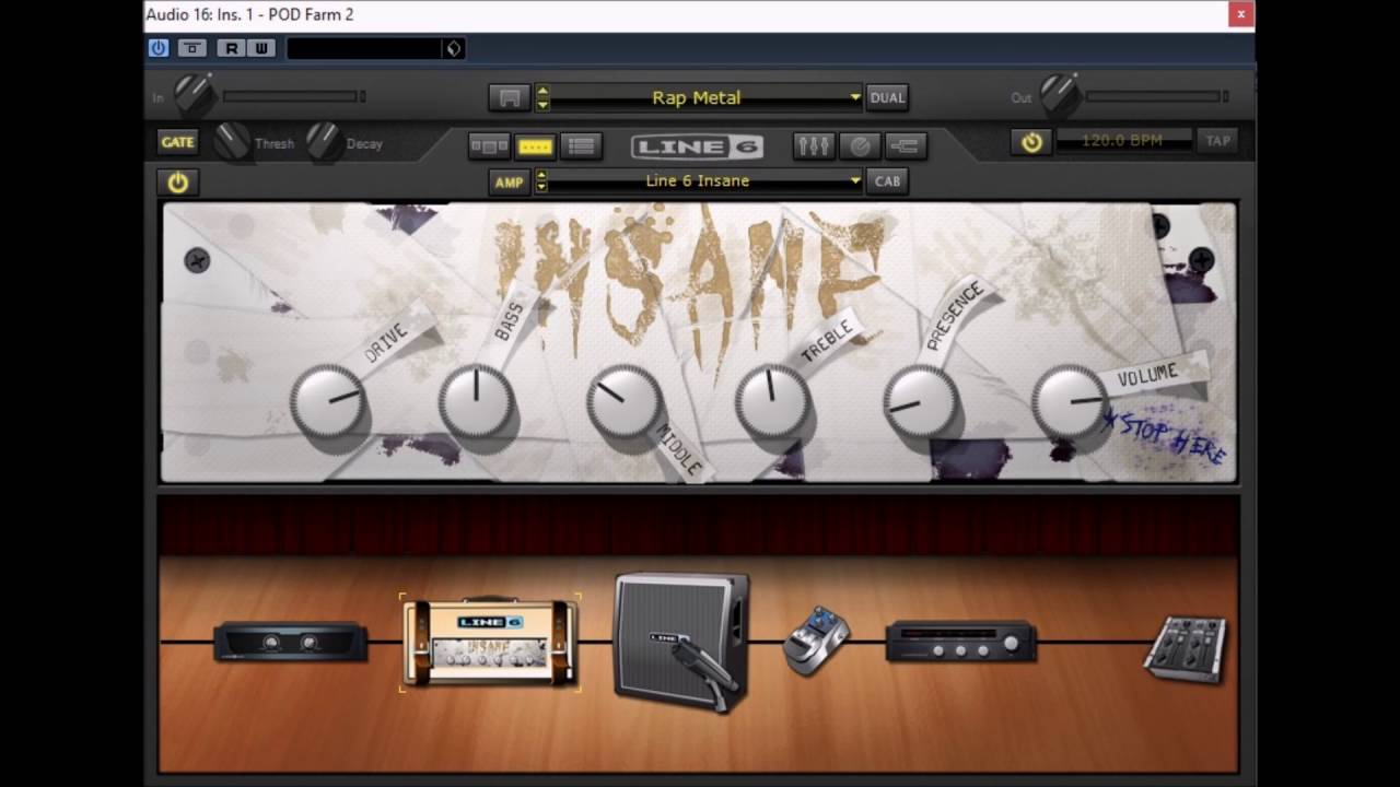 LINE 6 POD FARM 2.5 - Metal Tones!