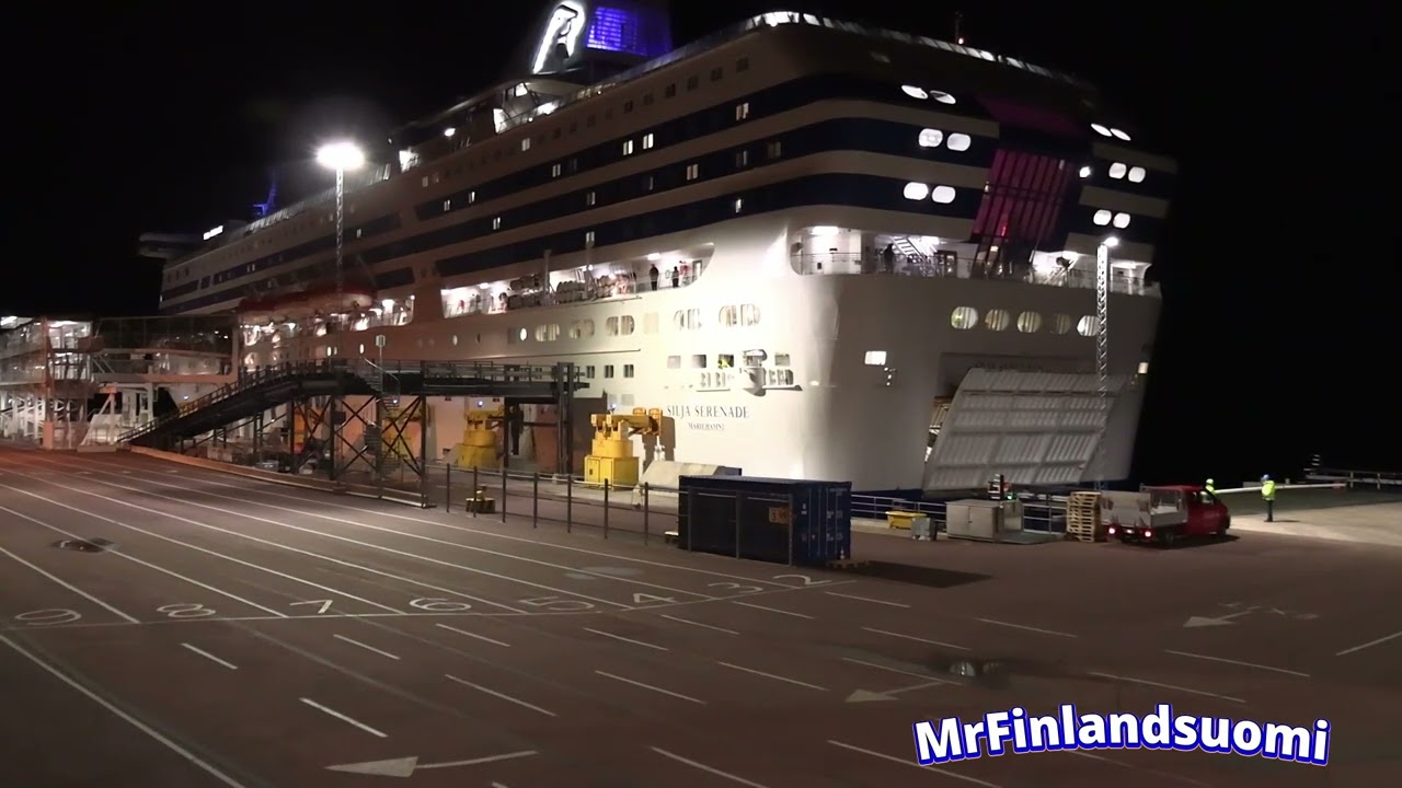 Silja Serenade Night At Mariehamn 1 May 2025 Silja Line Tallink