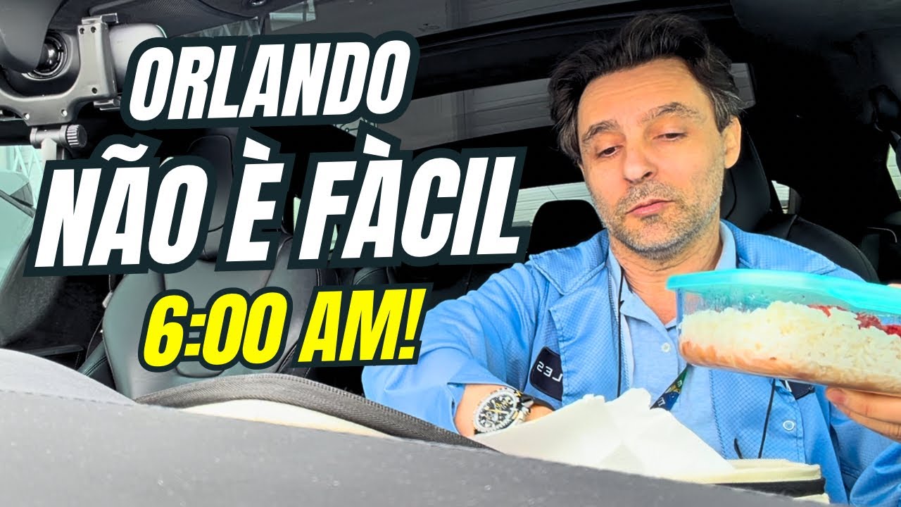 Saí 6:30 da manhã em Orlando… olha a rotina que ninguém mostra