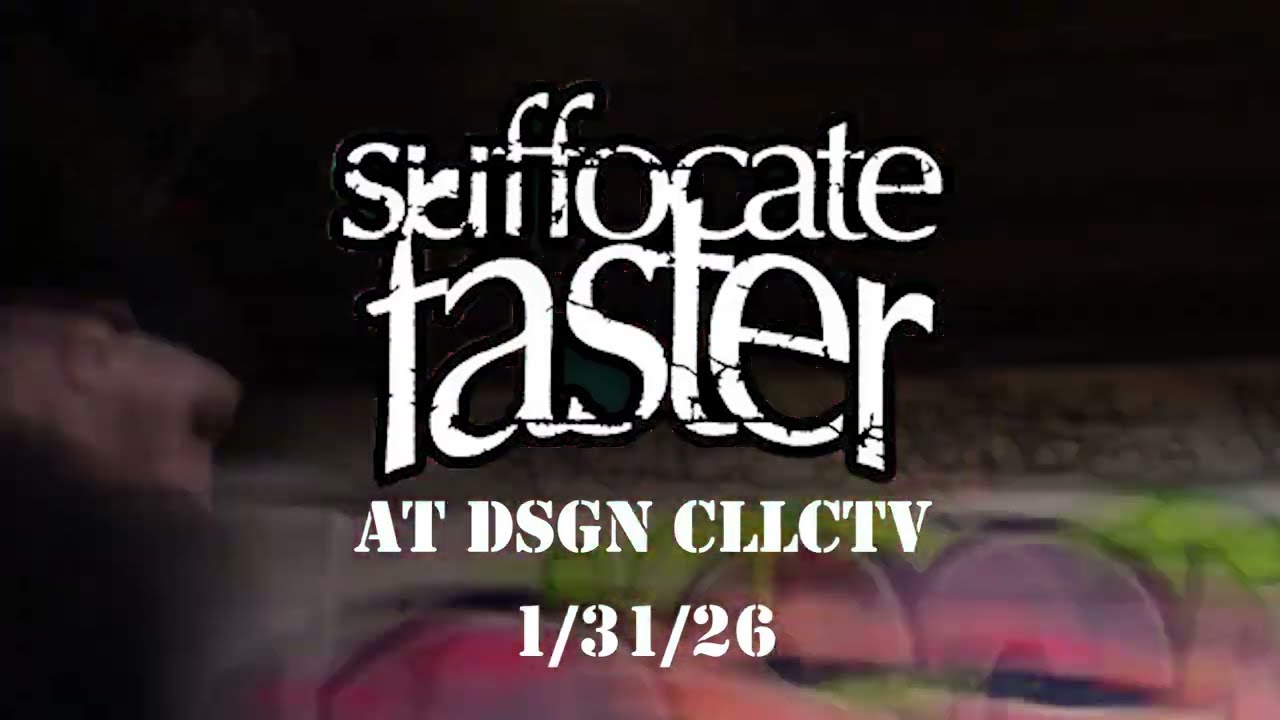 Suffocate Faster performing at DSGN CLLCTV in Cincinnati, Ohio 1/31/26