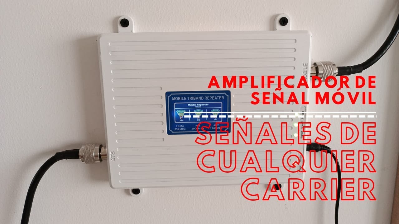 Mejora tu señal móvil con este amplificador 4G, 3G, 2G - Amplificador para señal de celular.