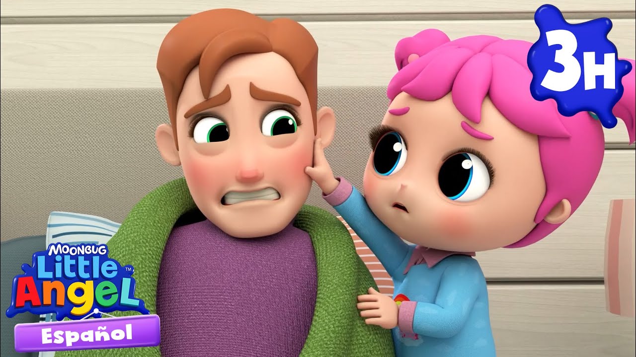 ¡Papi, te vamos a cuidar! 👨‍👧‍👦| Canciones Infantiles🎵| Moonbug Español | Little Angel
