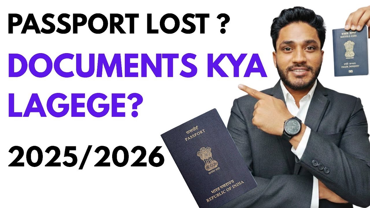 What documents required for lost passport #passport